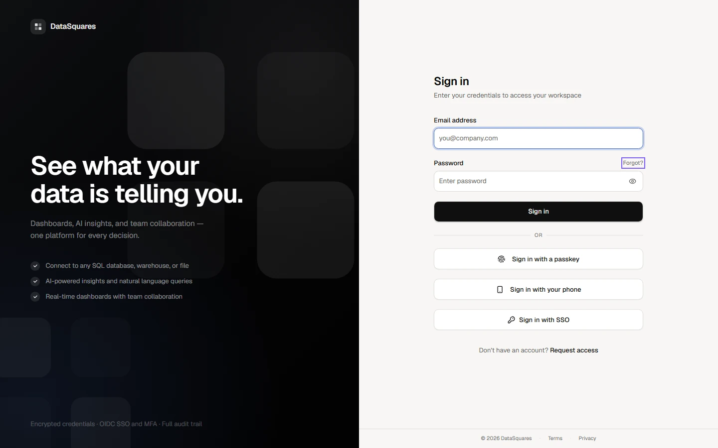 On the sign-in page, choose Forgot? next to the password.